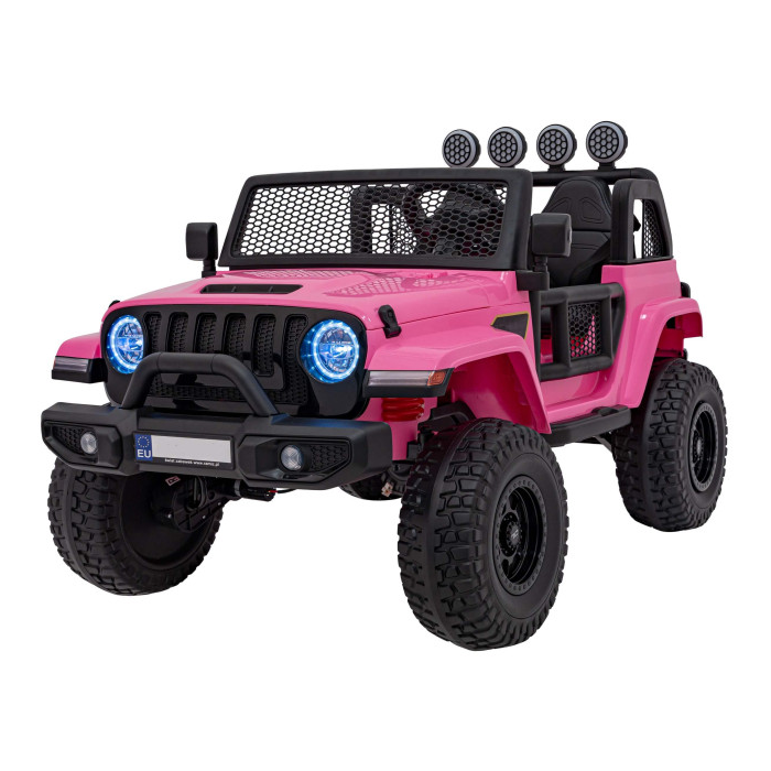 Masinuta electrica copii SUV OFFROAD 4x4 JL213 Roz 12V 14Ah, 2 locuri, telecomanda parentala, roti EVA - Autokids.ro - poza 1