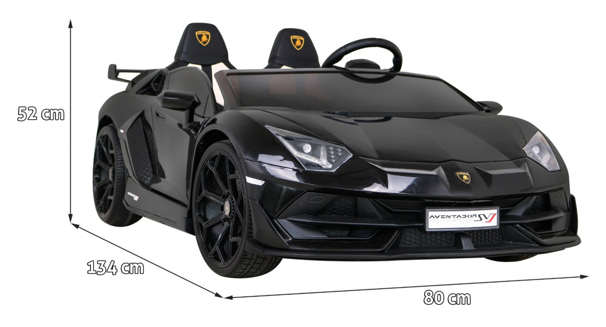 Masinuta electrica drift Lamborghini Aventador 24V 500W Drift cu 2 locuri viteza max 13km/h (2028-drift) Negru - Autokids.ro - poza 4