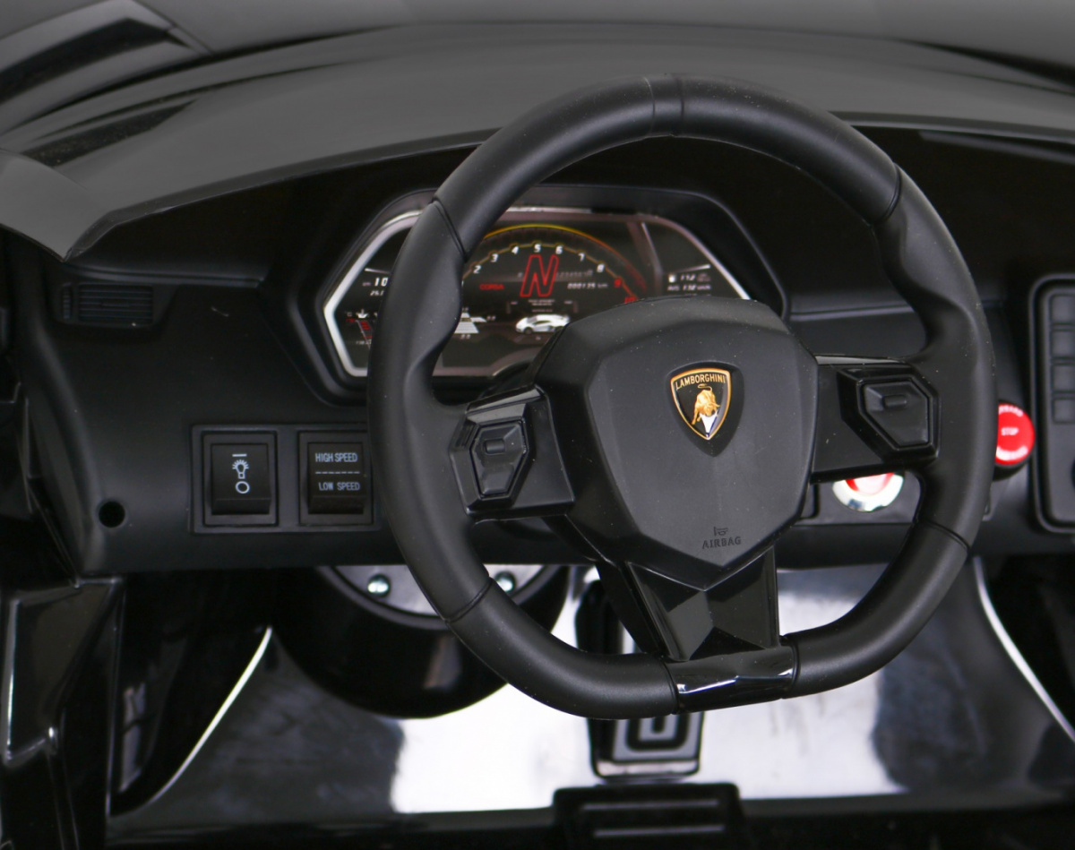Masinuta electrica drift Lamborghini Aventador 24V 500W Drift cu 2 locuri viteza max 13km/h (2028-drift) Negru - Autokids.ro - poza 5