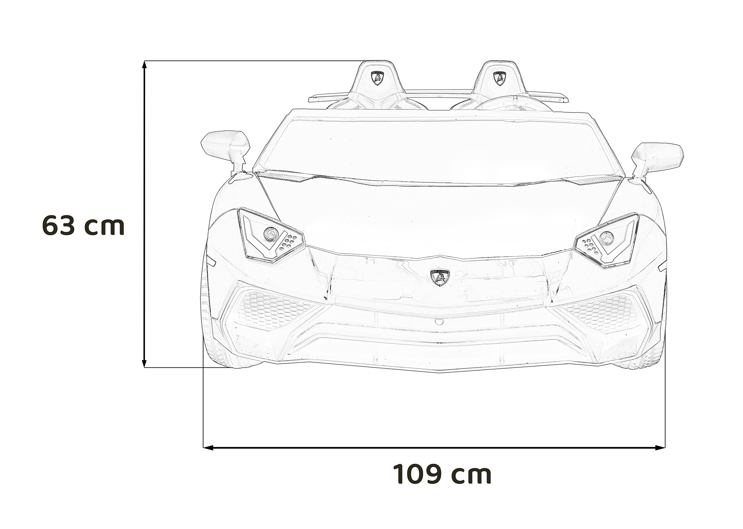 Masinuta electrica pentru 2 copii Lamborghini Aventador SV, 24V 400W (8803) Rosu - Autokids.ro - poza 5