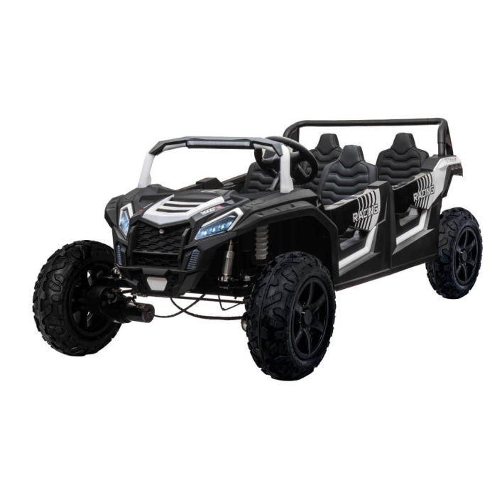 Masinuta electrica pentru 4 copii Buggy RACING 600W 24V 4x4 (A033-air) Alb - Autokids.ro - poza 1