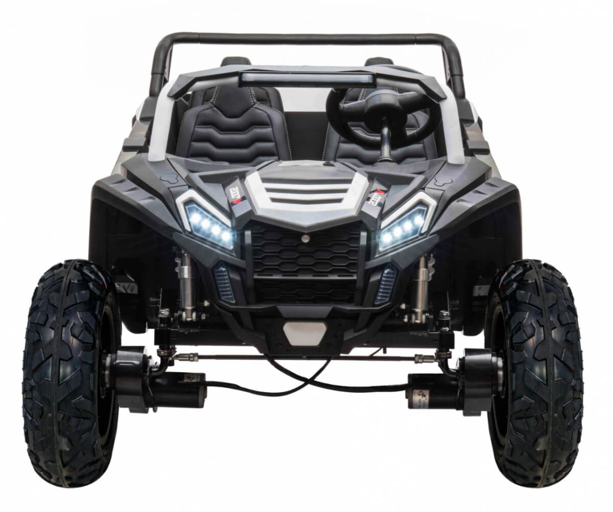 Masinuta electrica pentru 4 copii Buggy RACING 600W 24V 4x4 (A033-air) Alb - Autokids.ro - poza 4