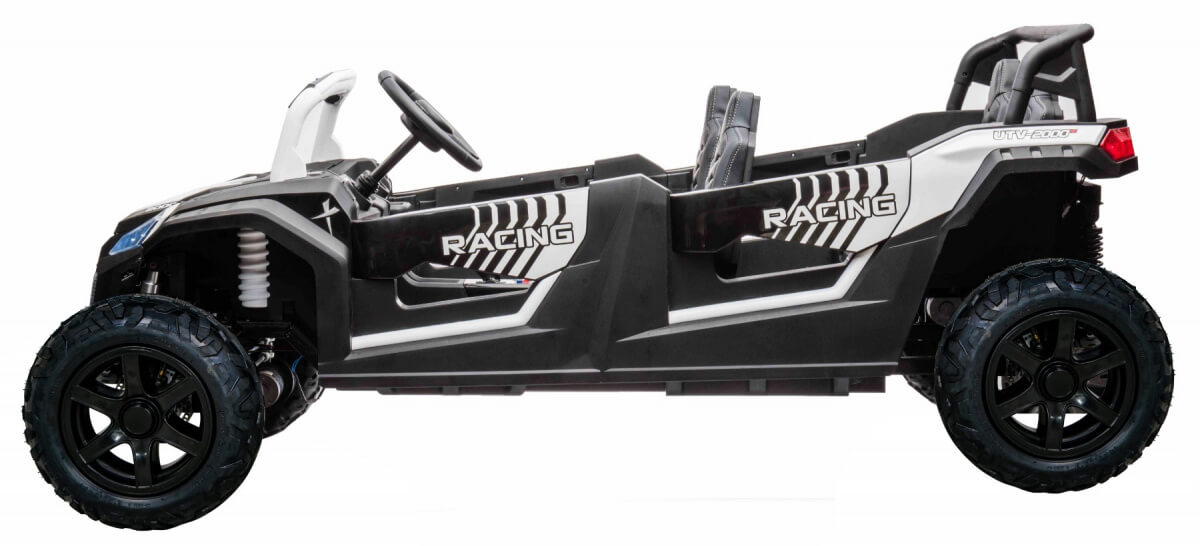 Masinuta electrica pentru 4 copii Buggy RACING 600W 24V 4x4 (A033-air) Alb - Autokids.ro - poza 5