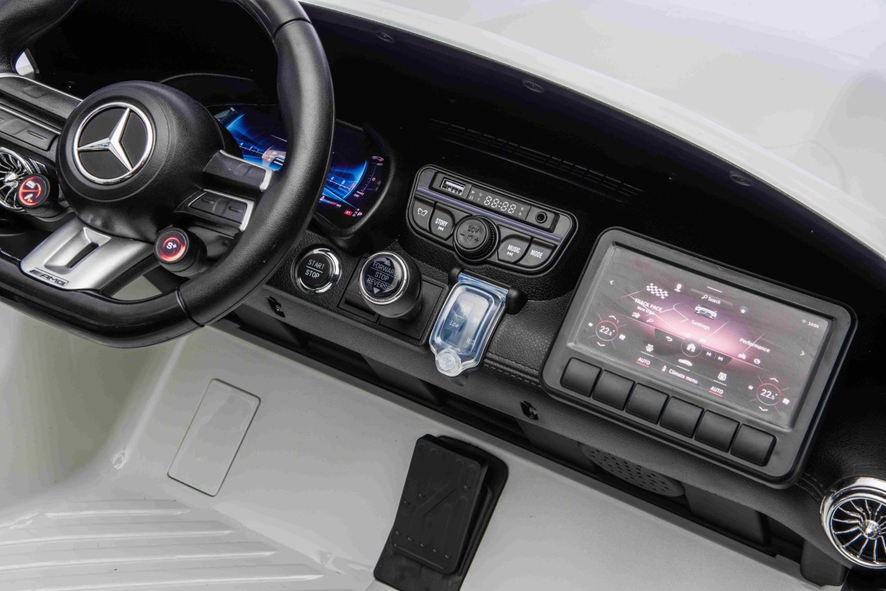 Masinuta electrica pentru copii 3-10 ani cu 2 locuri, Mercedes AMG GT63 NOU XXL 24V 800W 4x4 Alb - Autokids.ro - poza 5