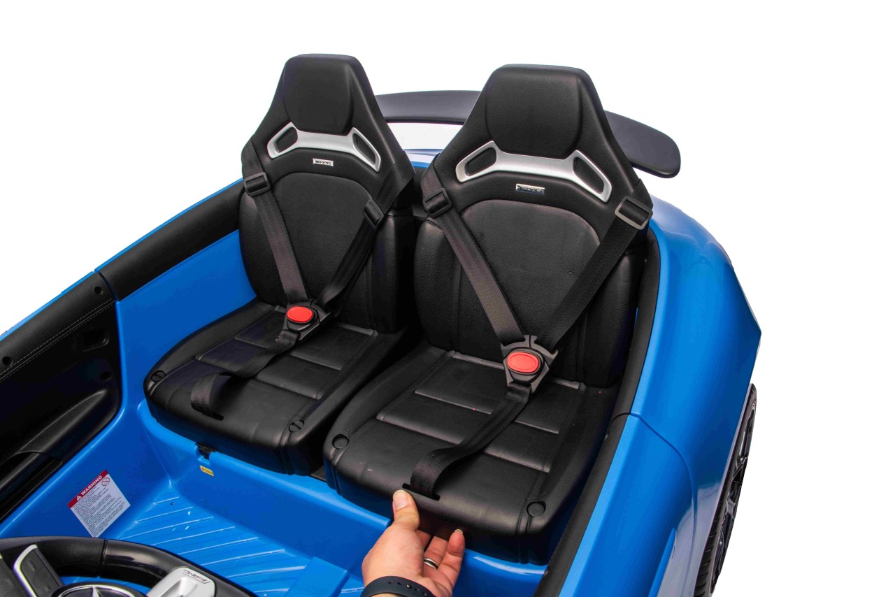 Masinuta electrica pentru copii 3-10 ani cu 2 locuri, Mercedes AMG GT63 NOU XXL 24V 800W 4x4 Albastru - Autokids.ro - poza 4