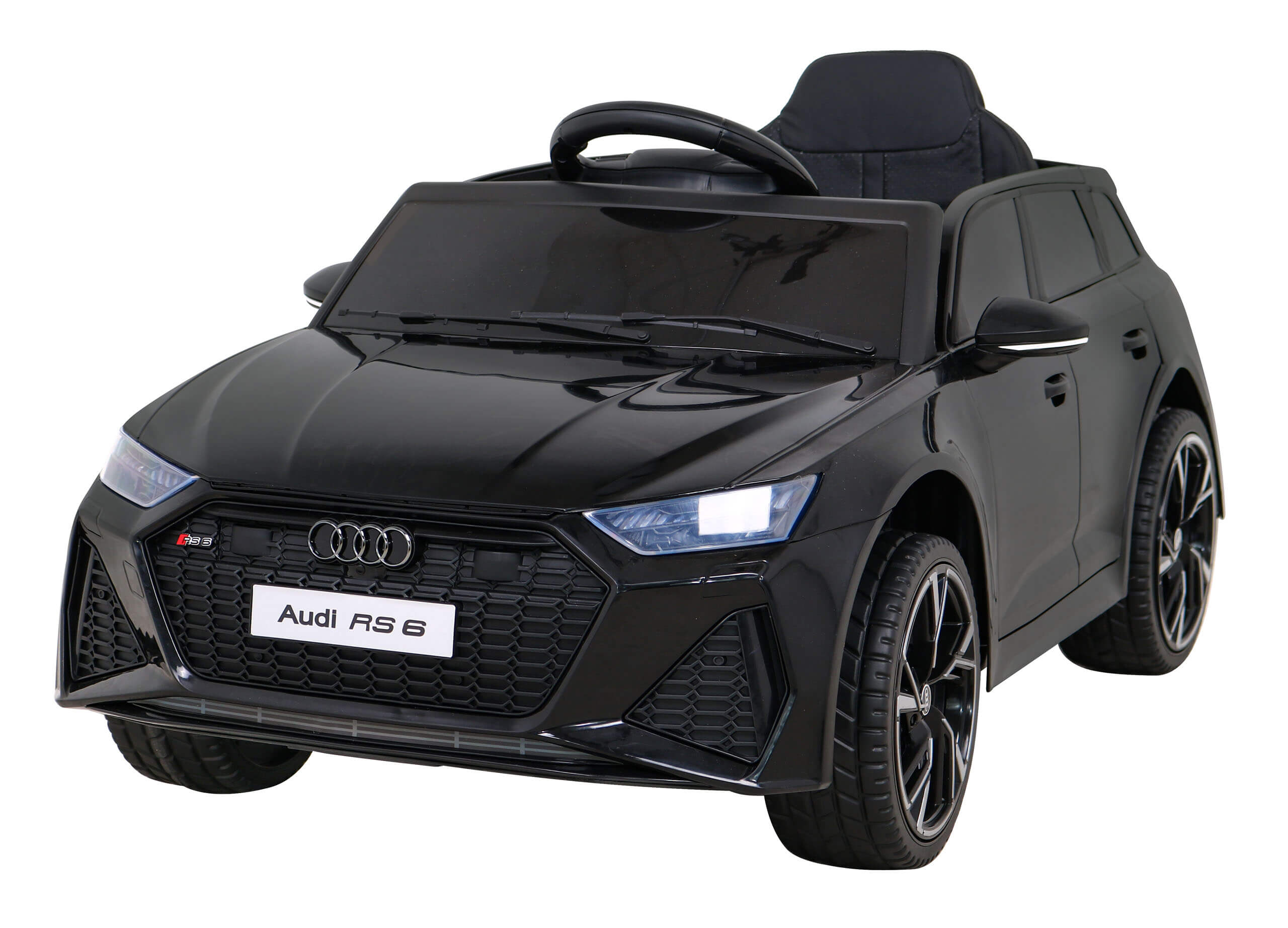 Masinuta electrica pentru copii Audi RS6 12V (BRD-2118) Negru - Autokids.ro