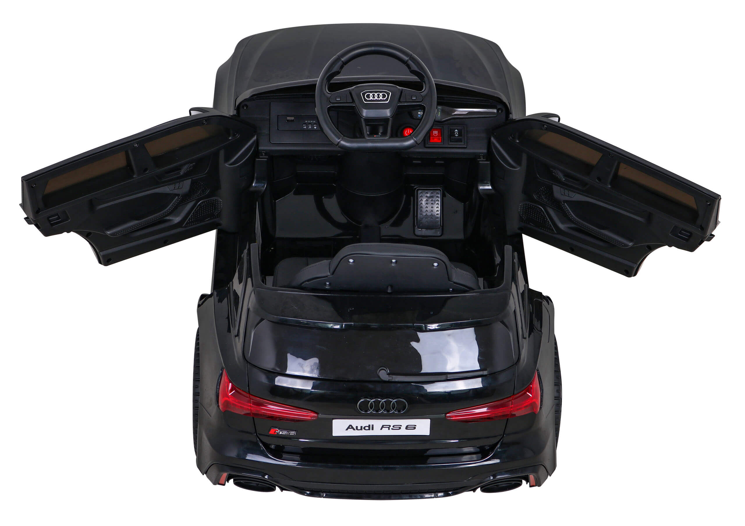 Masinuta electrica pentru copii Audi RS6 12V (BRD-2118) Negru - Autokids.ro - poza 3