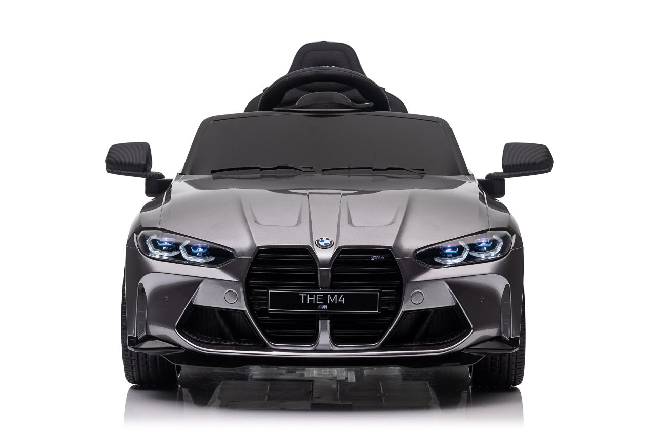 Masinuta electrica pentru copii BMW M4 Competition 12V 90W (sx2418) Gri metalizat - Autokids.ro - poza 2
