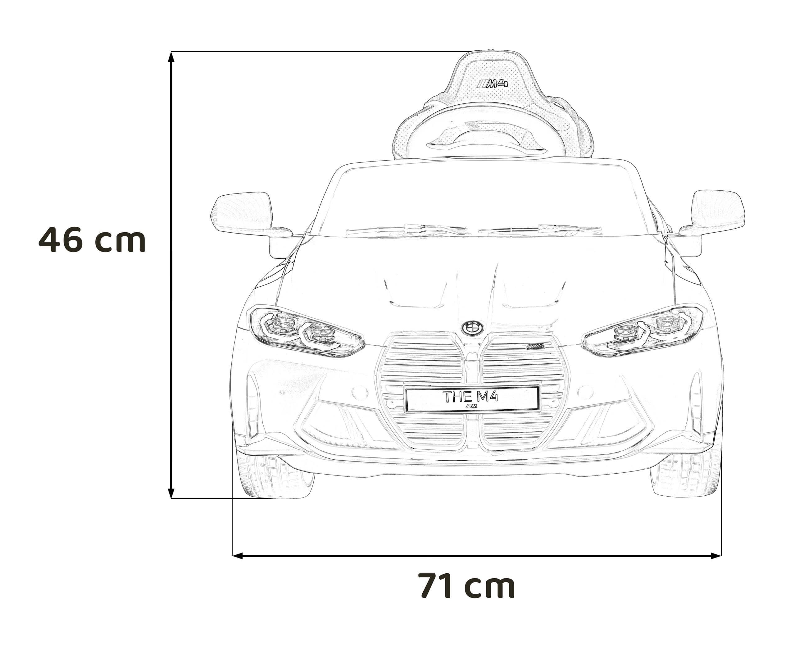 Masinuta electrica pentru copii BMW M4 Competition 12V 90W (sx2418) Gri metalizat - Autokids.ro - poza 4