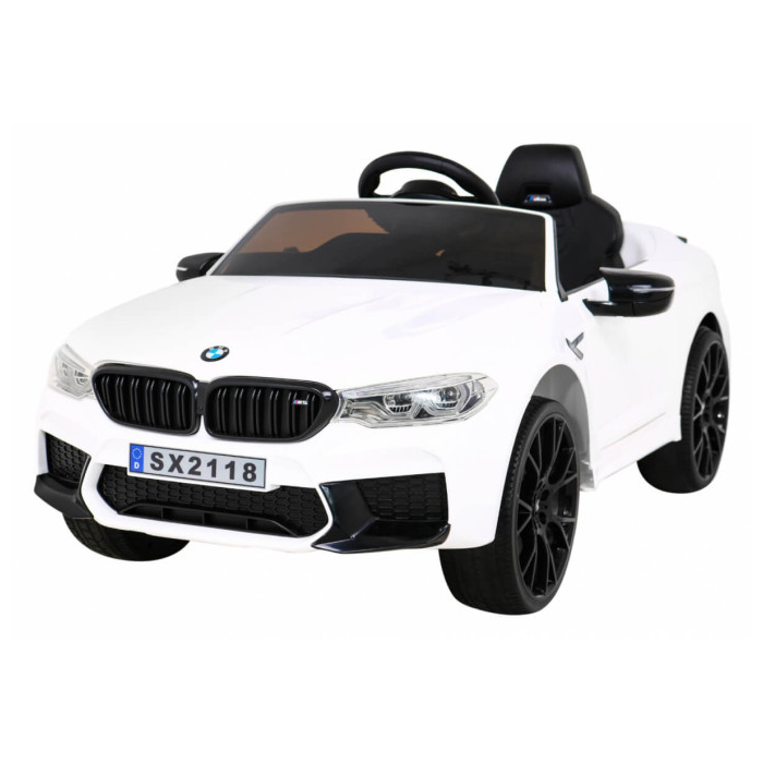Masinuta electrica pentru copii BMW M5 F90 Lux 12V (2118) Alb - Autokids.ro