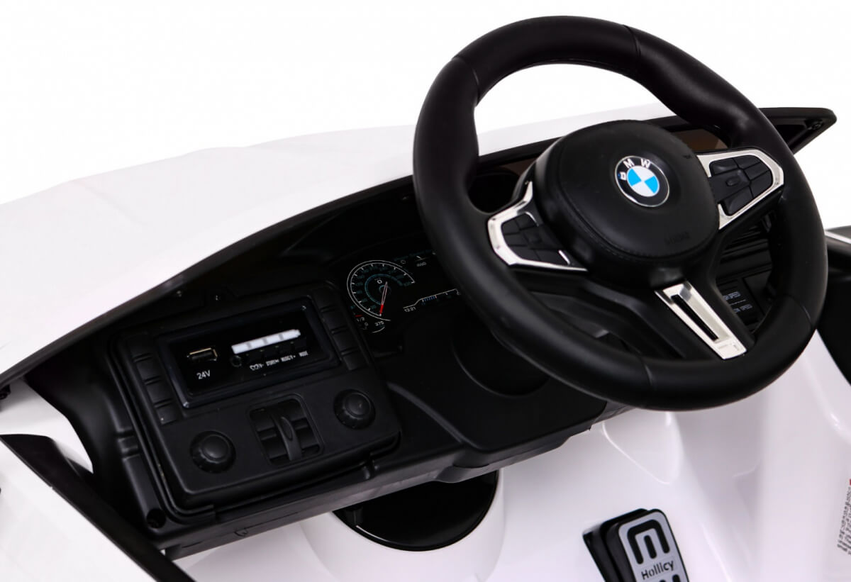 Masinuta electrica pentru copii BMW M5 F90 Lux 12V (2118) Alb - Autokids.ro - poza 5