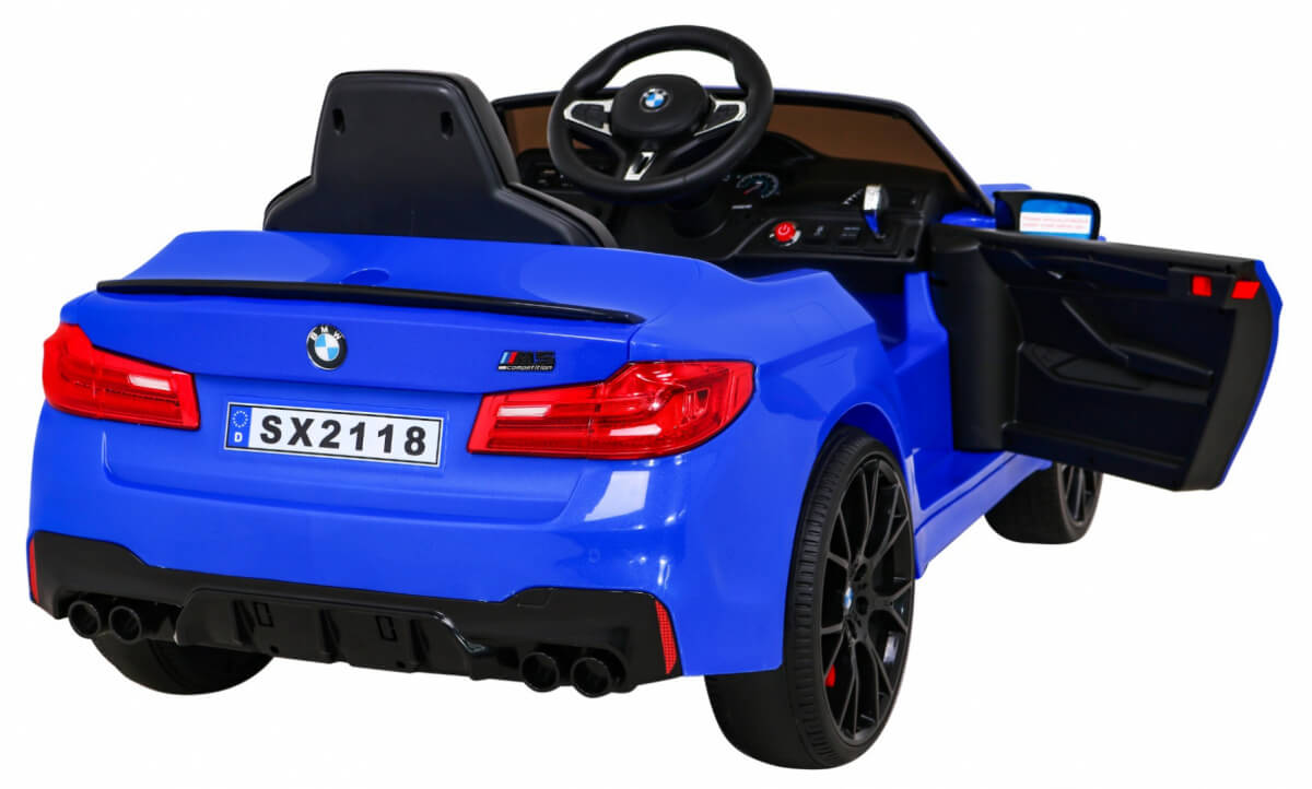 Masinuta electrica pentru copii BMW M5 F90 Lux 12V (2118) Albastru - Autokids.ro - poza 3