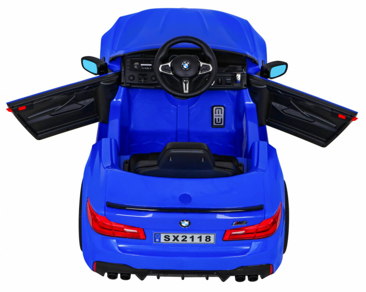 Masinuta electrica pentru copii BMW M5 F90 Lux 12V (2118) Albastru - Autokids.ro - poza 4
