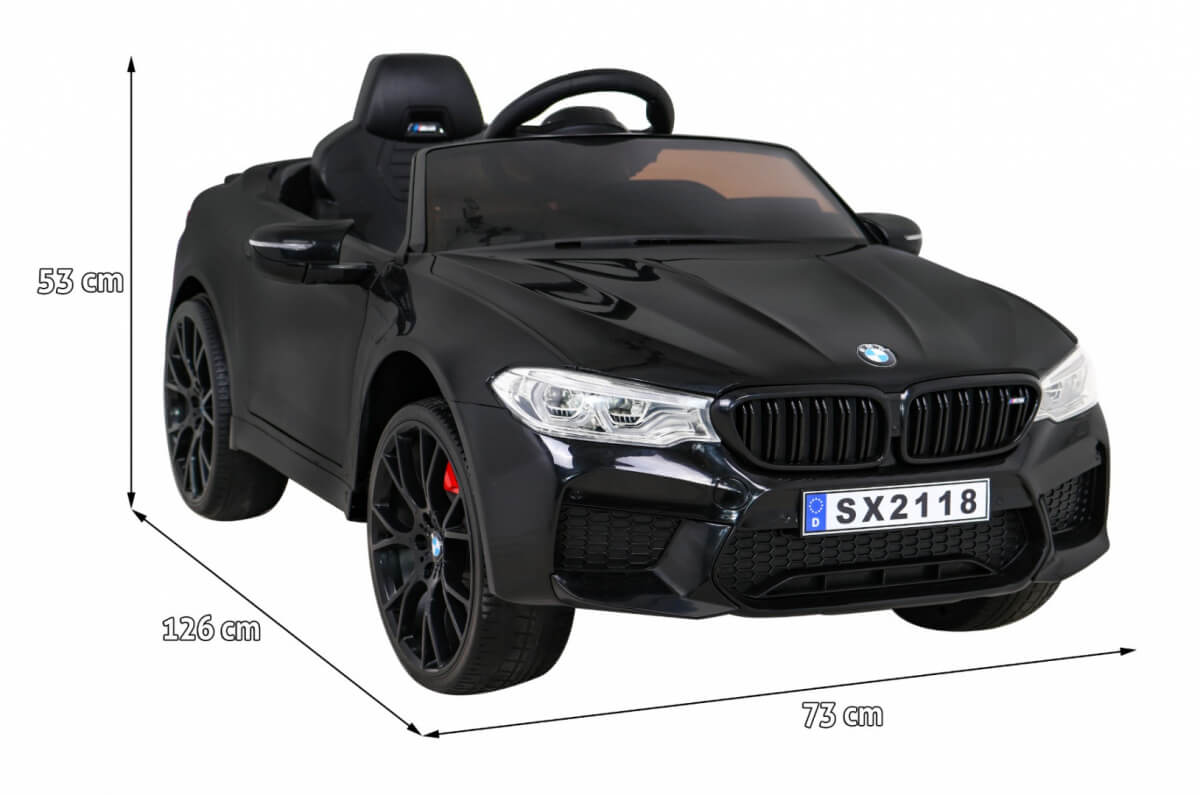Masinuta electrica pentru copii BMW M5 F90 Lux 12V (2118) Negru - Autokids.ro - poza 2