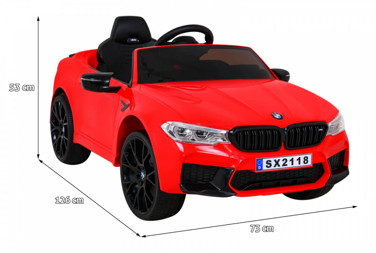 Masinuta electrica pentru copii BMW M5 F90 Lux 12V (2118) Rosu - Autokids.ro - poza 2