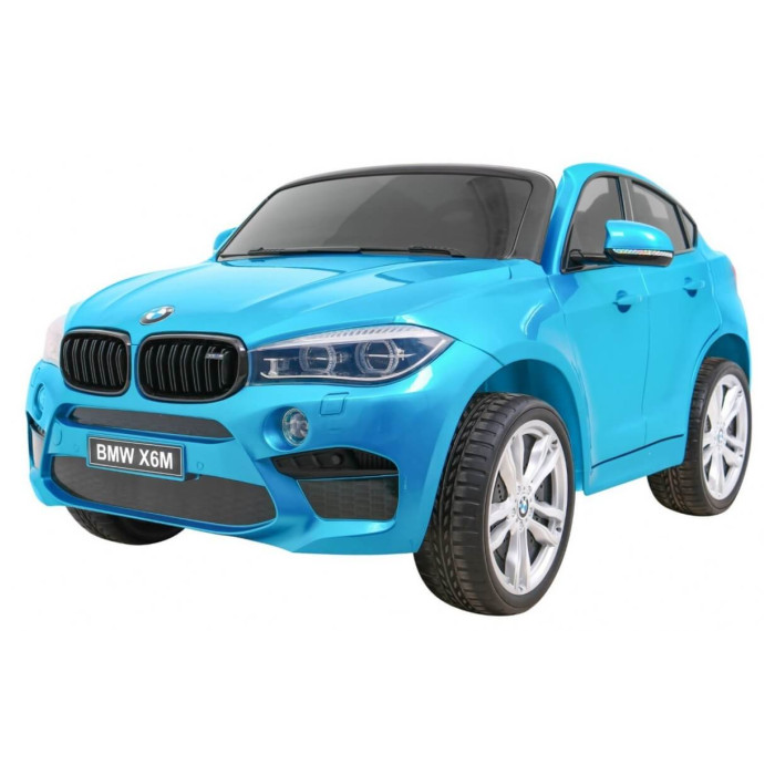 Masinuta electrica pentru copii BMW X6M (2168) XXL cu 2 locuri, Albastru metalizat - Autokids.ro - poza 1