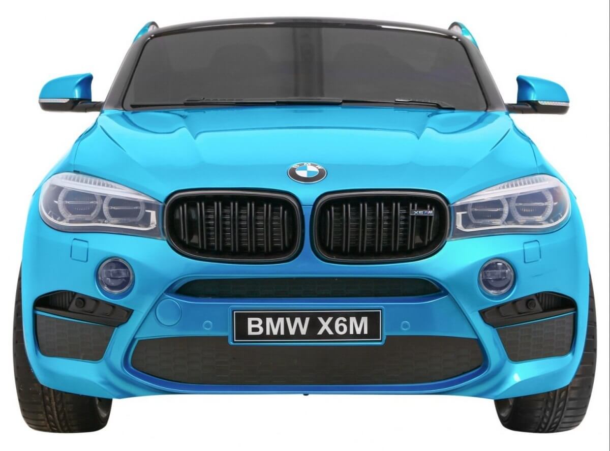 Masinuta electrica pentru copii BMW X6M (2168) XXL cu 2 locuri, Albastru metalizat - Autokids.ro - poza 3