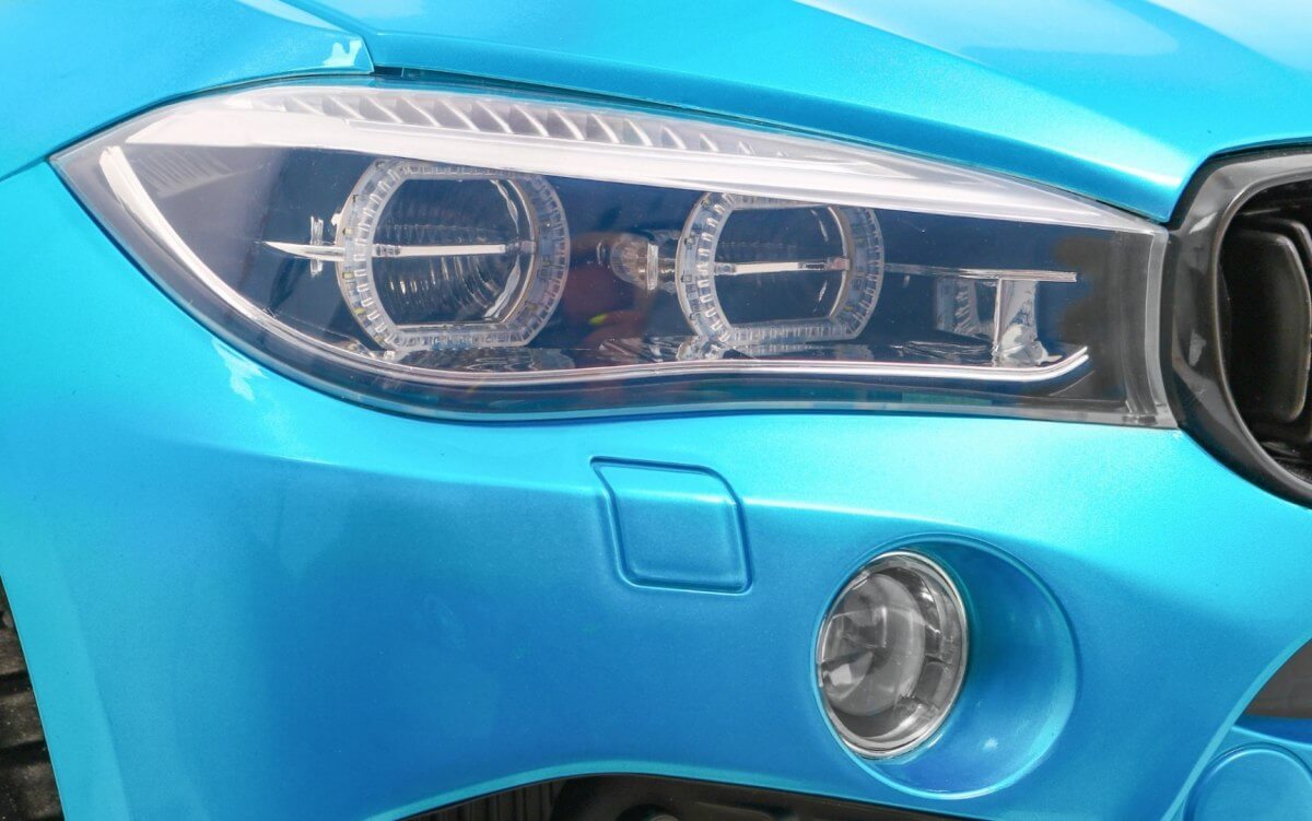 Masinuta electrica pentru copii BMW X6M (2168) XXL cu 2 locuri, Albastru metalizat - Autokids.ro - poza 4