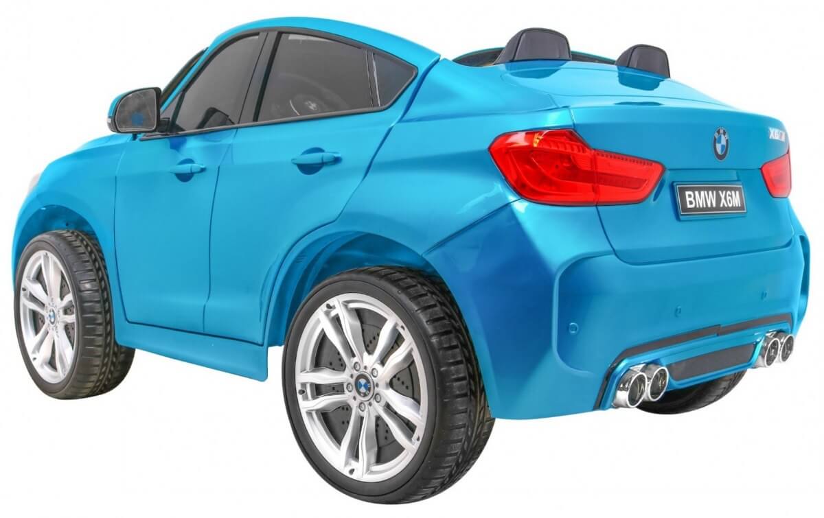 Masinuta electrica pentru copii BMW X6M (2168) XXL cu 2 locuri, Albastru metalizat - Autokids.ro - poza 5