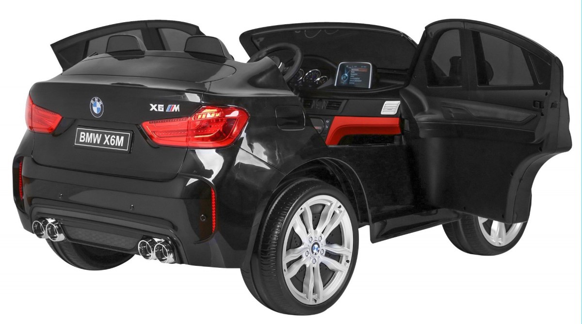 Masinuta electrica pentru copii BMW X6M (2168) XXL cu 2 locuri, Negru metalizat - Autokids.ro - poza 4