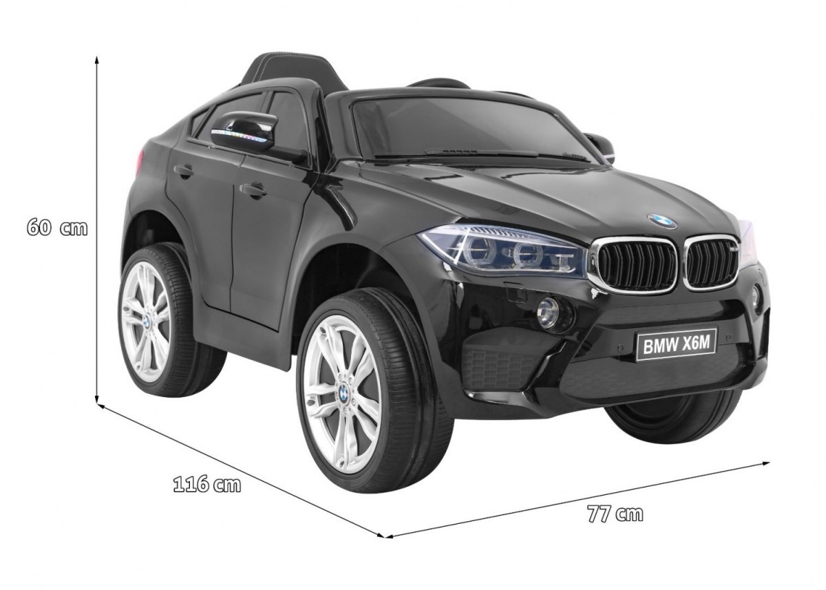Masinuta electrica pentru copii BMW X6M (2199) Negru metalizat - Autokids.ro - poza 3