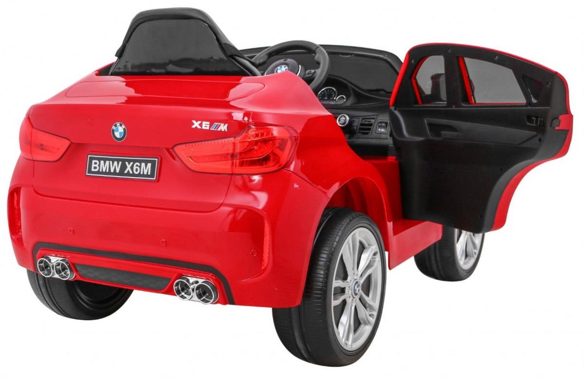 Masinuta electrica pentru copii BMW X6M (2199) Visiniu metalizat - Autokids.ro - poza 3