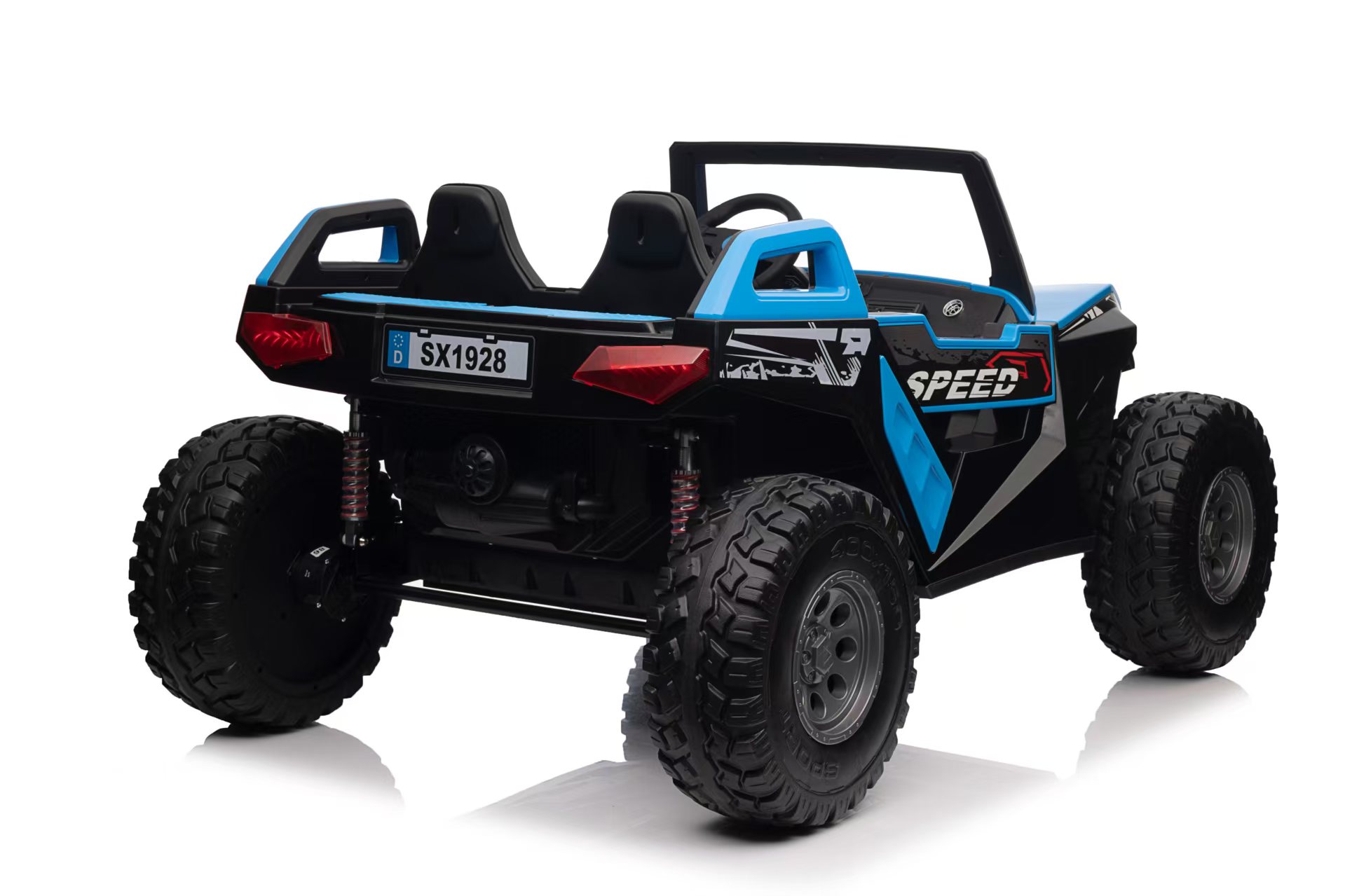 Masinuta electrica pentru copii Buggy XXL 400W cu 2 locuri 24V 4x4 (SX1928) Albastru - Autokids.ro - poza 4