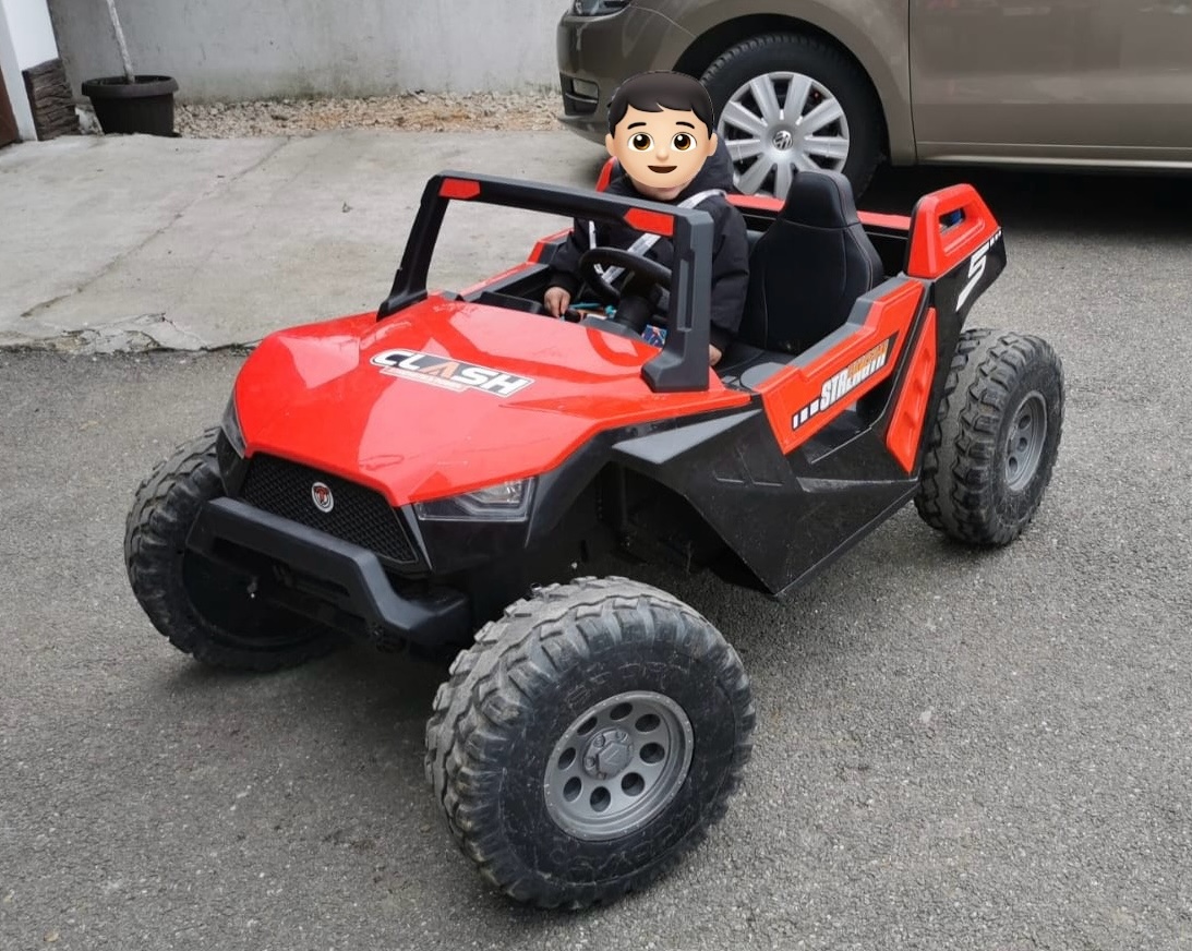 Masinuta electrica pentru copii Buggy XXL 400W cu 2 locuri, 24Volti, 4x4 (SX1928) Rosu - Autokids.ro - poza 1