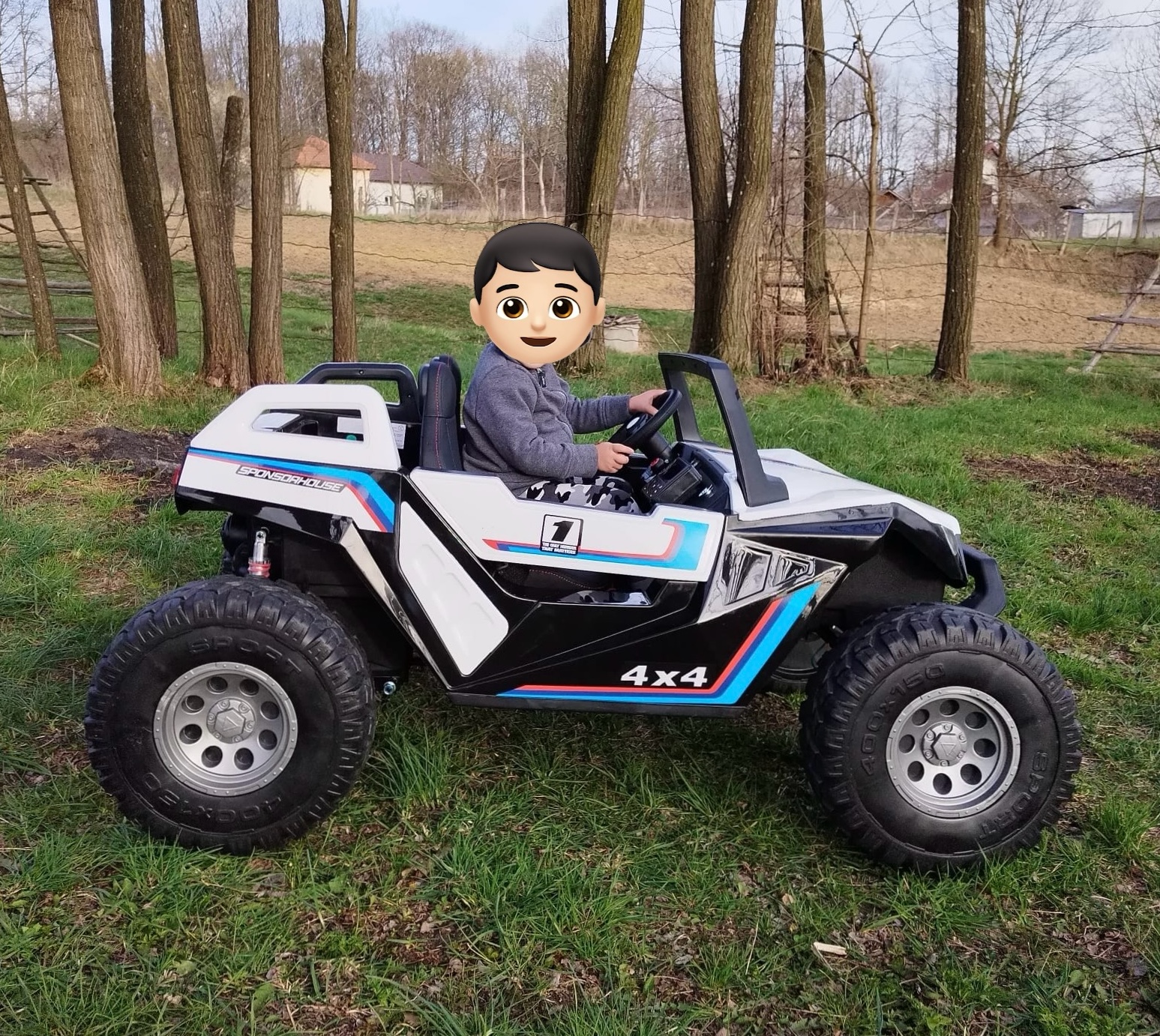 Masinuta electrica pentru copii Buggy XXL cu 2 locuri 24V 400W 4x4 (SX1928) Alb - Autokids.ro - poza 4