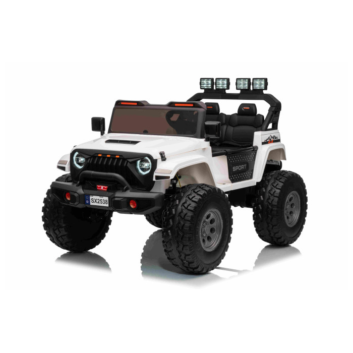 Masinuta electrica pentru copii cu 2 locuri Jeep Extreme Sport 24V 400W 4x4 (2539) Alb - Autokids.ro - poza 1