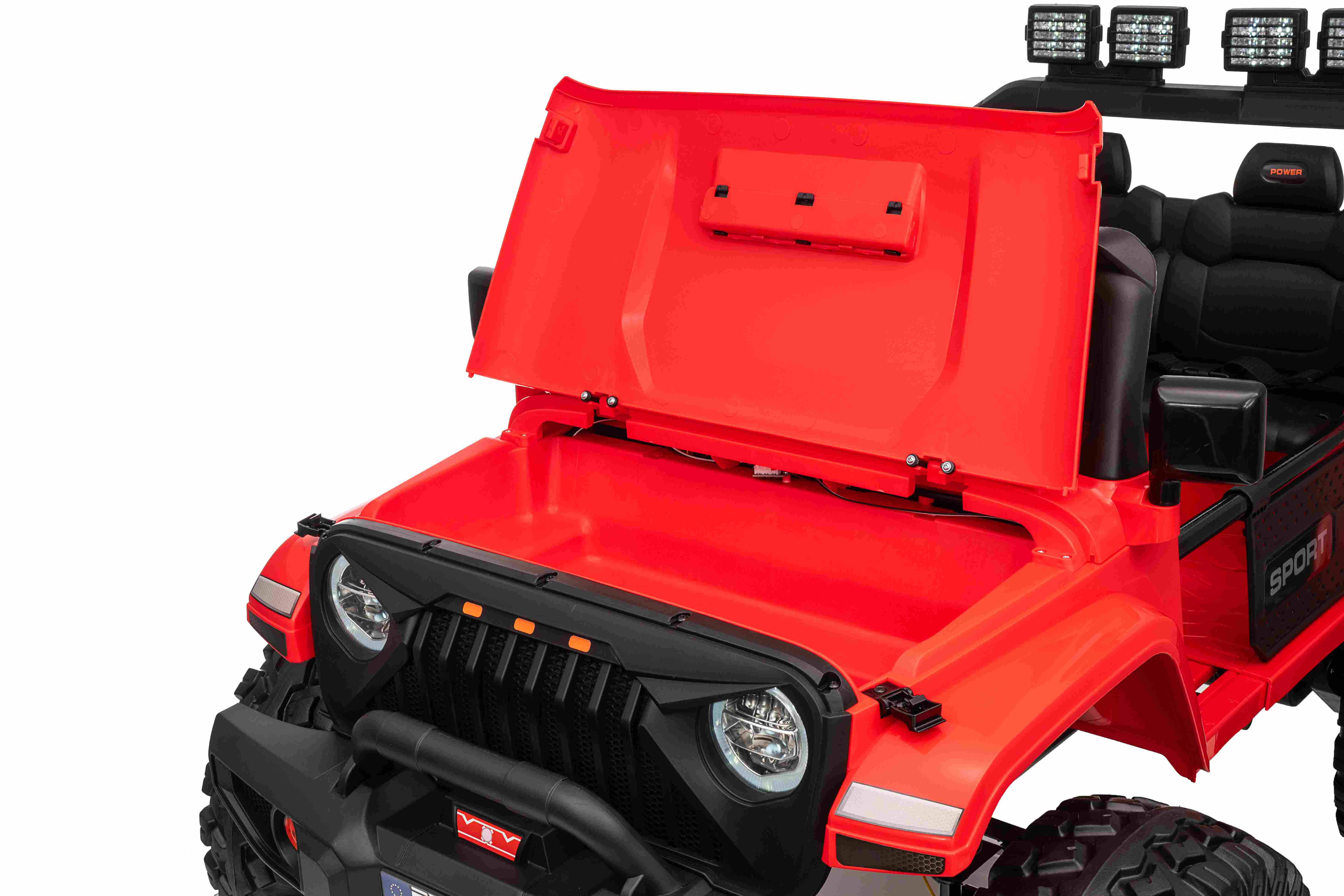 Masinuta electrica pentru copii cu 2 locuri Jeep Extreme Sport 24V 400W 4x4 (2539) Rosu - Autokids.ro - poza 4
