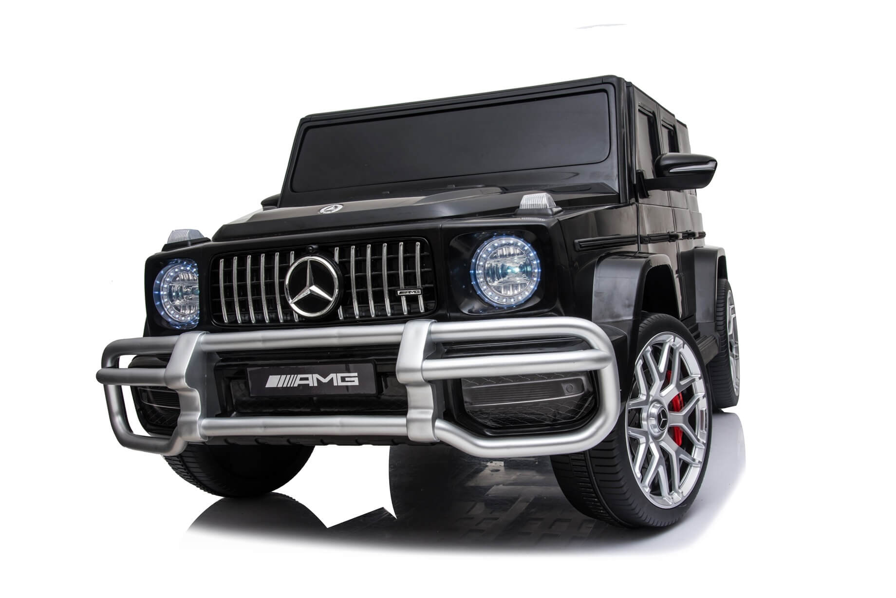 Masinuta electrica pentru copii cu 2 locuri, Mercedes AMG G63 NOU XXL 24V 200W 4x4 (s307) Negru metalizat - Autokids.ro - poza 5