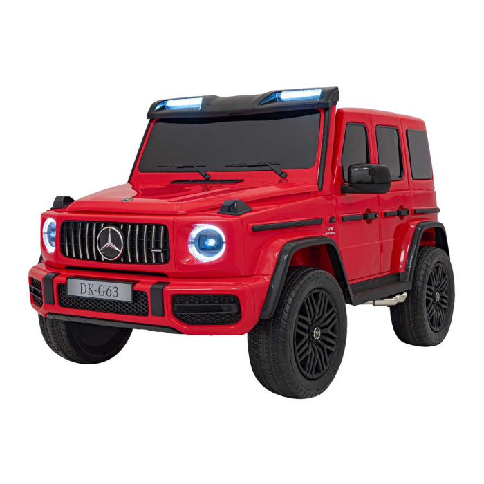 Masinuta electrica pentru copii cu 2 locuri, Mercedes AMG G63 NOU XXL 24V 800W 4x4 Rosu - Autokids.ro - poza 1