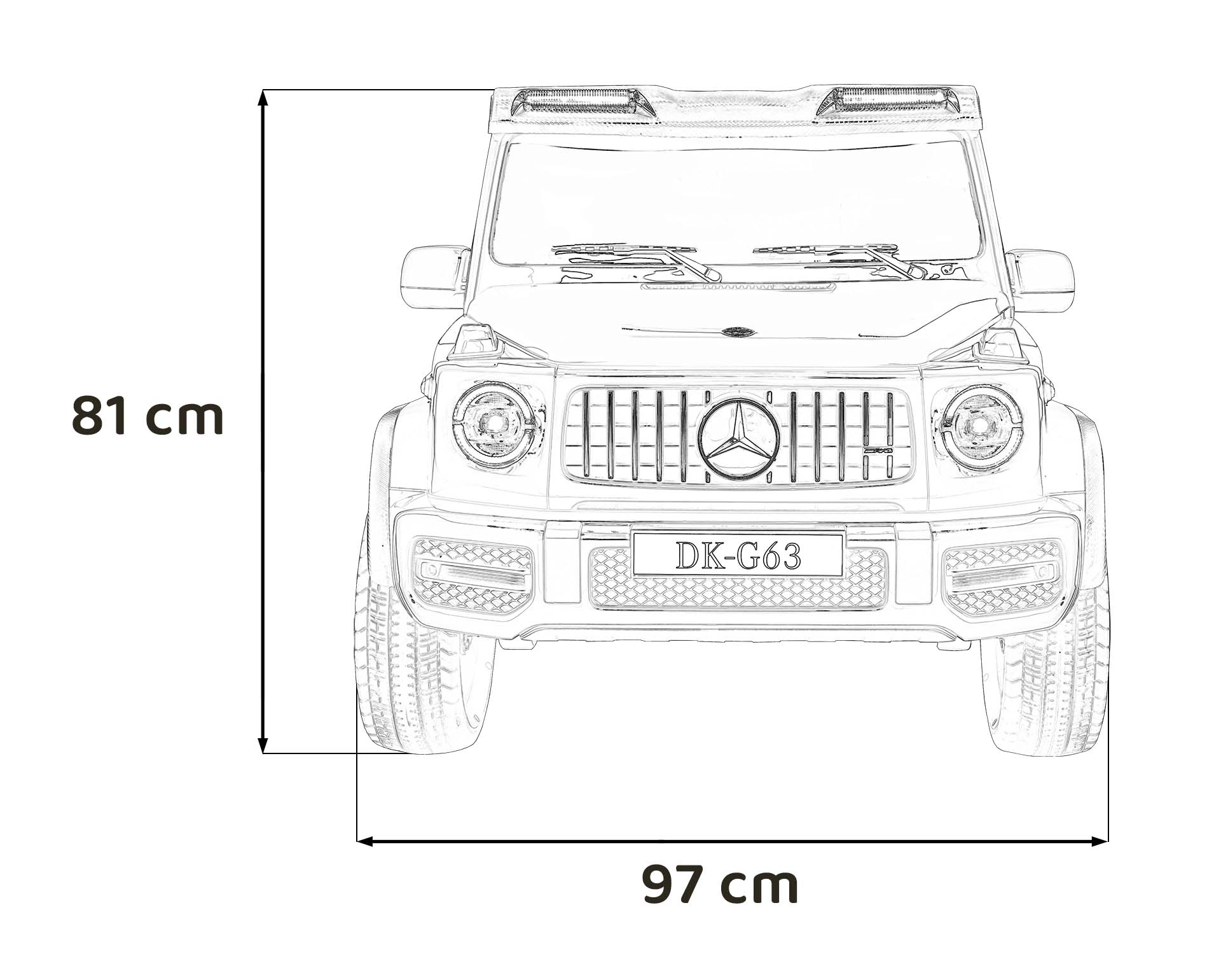 Masinuta electrica pentru copii cu 2 locuri, Mercedes AMG G63 NOU XXL 24V 800W 4x4 Rosu - Autokids.ro - poza 4