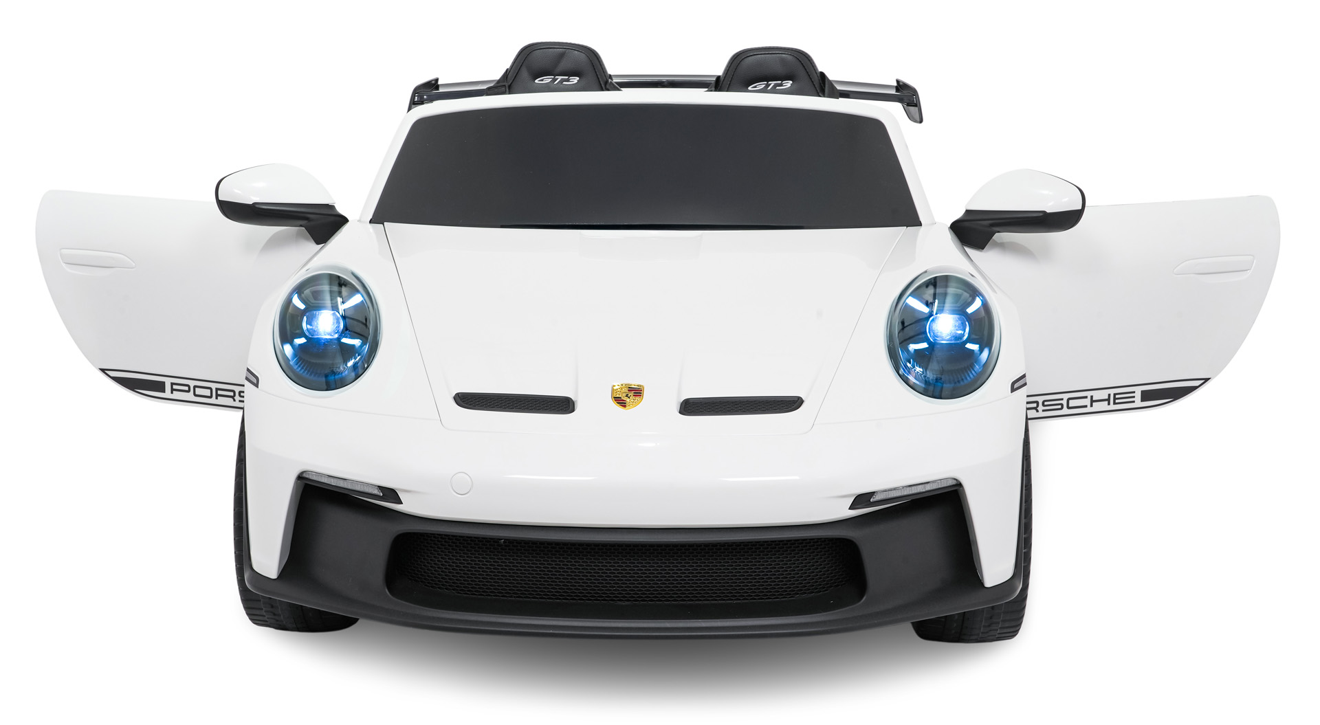 Masinuta electrica pentru copii cu 2 locuri PORSCHE 911 GT3 24V 800W 4x4 (P911) Alb - Autokids.ro - poza 4
