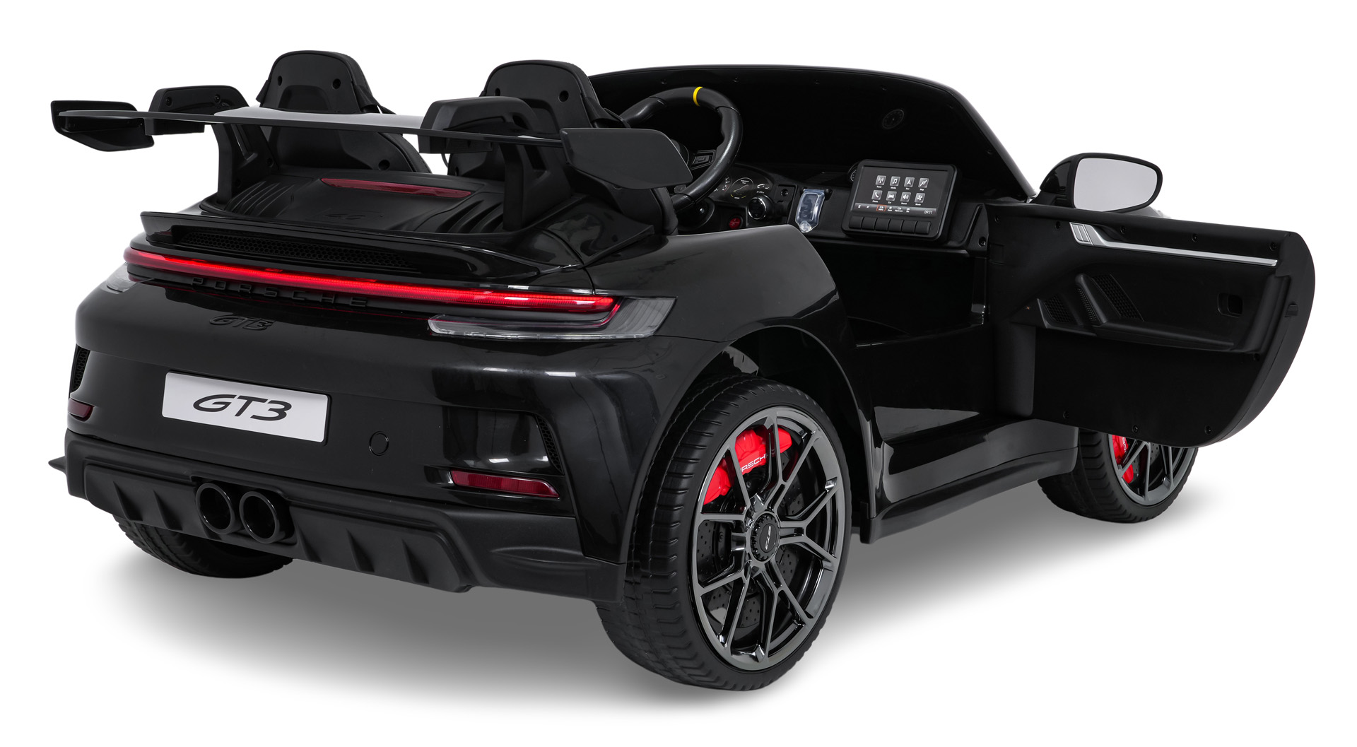 Masinuta electrica pentru copii cu 2 locuri PORSCHE 911 GT3 24V 800W 4x4 (P911) Negru - Autokids.ro - poza 5