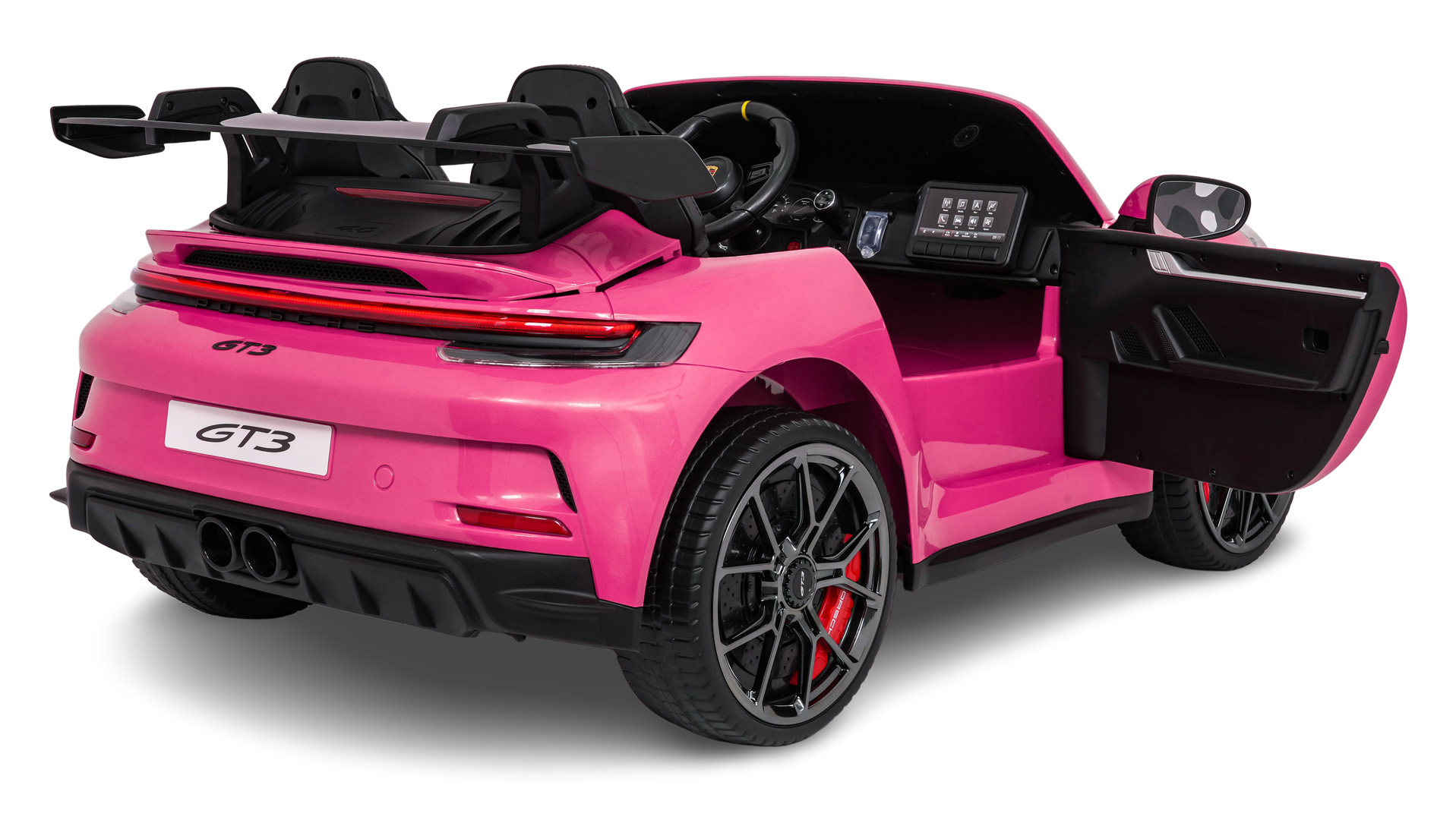 Masinuta electrica pentru copii cu 2 locuri PORSCHE 911 GT3 24V 800W 4x4 (P911) Roz - Autokids.ro - poza 2