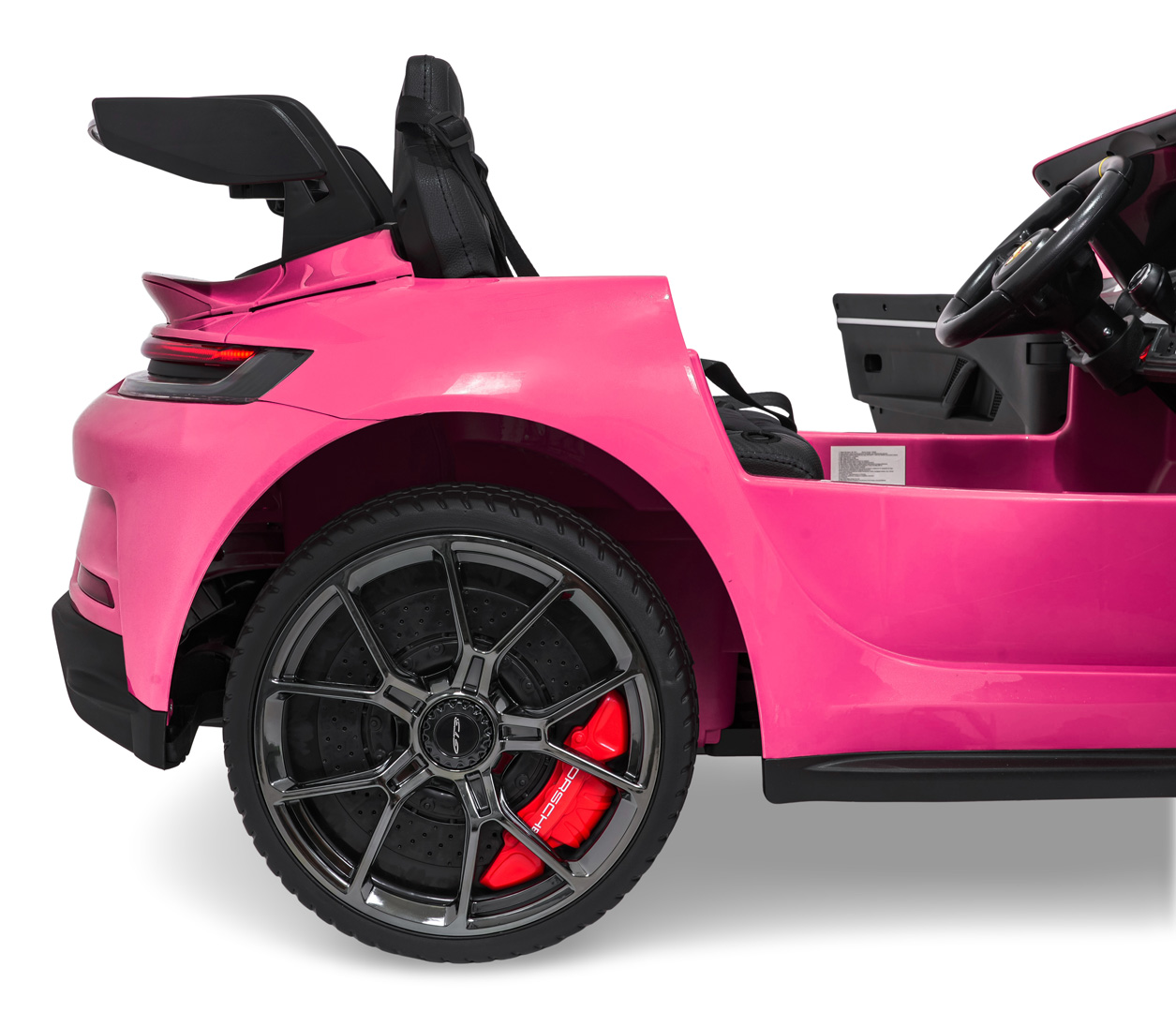 Masinuta electrica pentru copii cu 2 locuri PORSCHE 911 GT3 24V 800W 4x4 (P911) Roz - Autokids.ro - poza 5