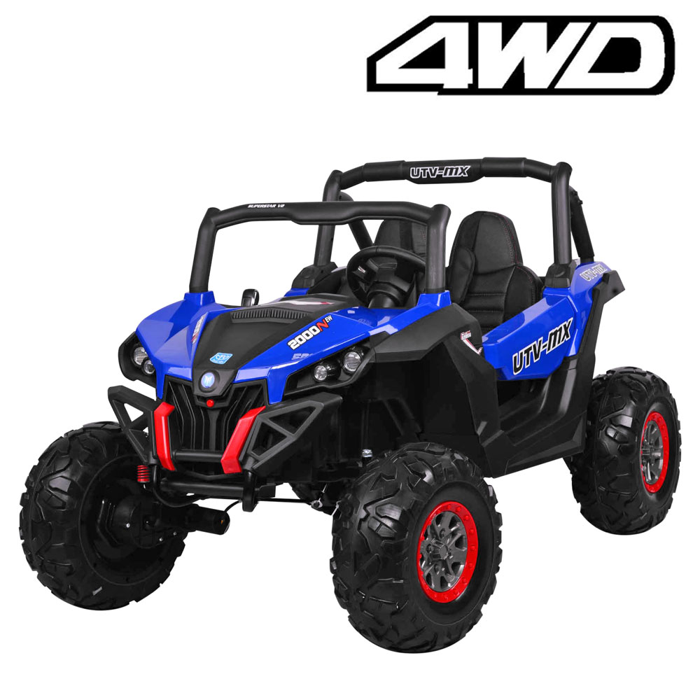 Masinuta electrica pentru copii cu 2 locuri UTV BUGGY POWER 180W 4x4 (ХМХ-603) Albastru - Autokids.ro - poza 3