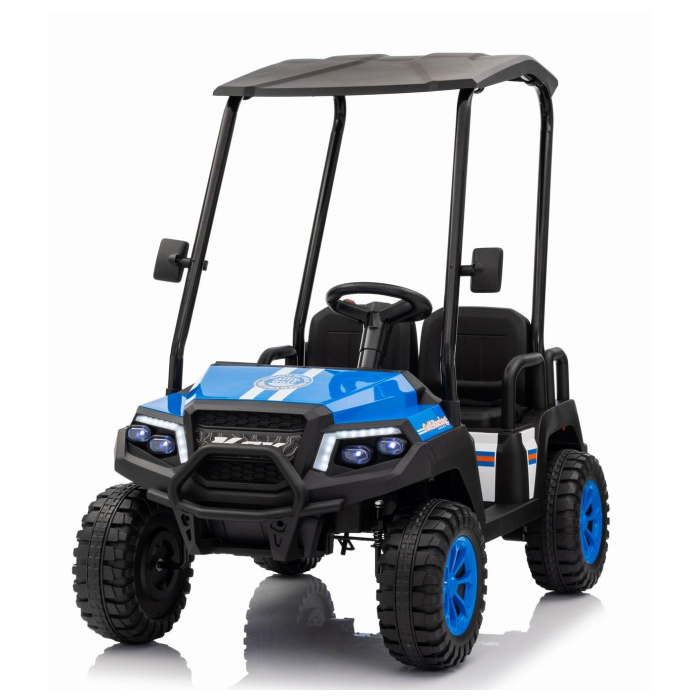 Masinuta electrica pentru copii cu 4 locuri UTV Champion Lux 24V 400W 4x4 (650R) Albastru - Autokids.ro - poza 1