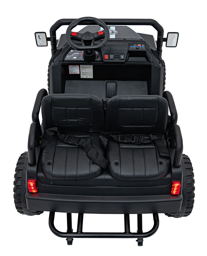 Masinuta electrica pentru copii cu 4 locuri UTV Champion Lux 24V 400W 4x4 (650R) Albastru - Autokids.ro - poza 5