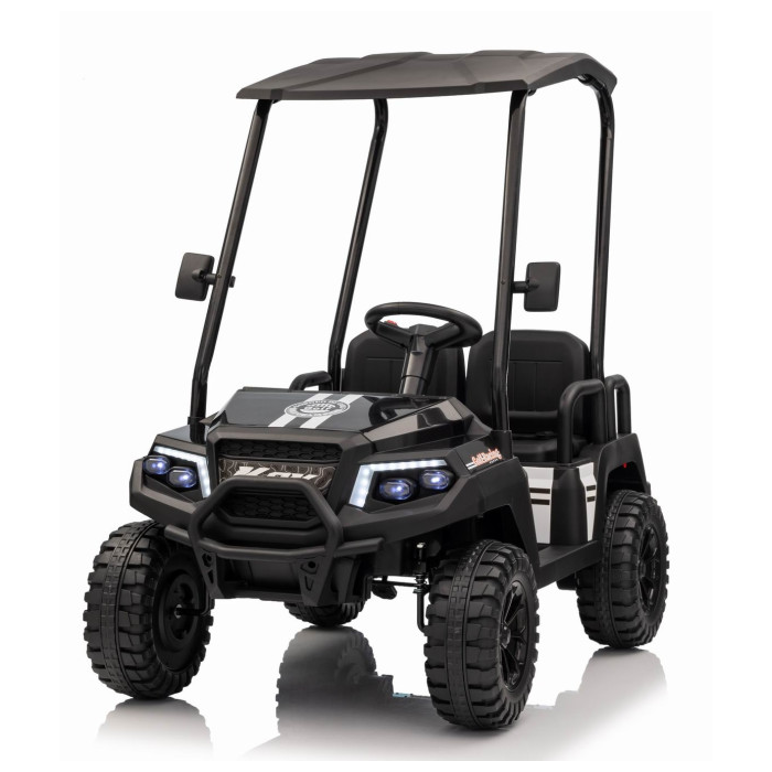 Masinuta electrica pentru copii cu 4 locuri UTV Champion Lux 24V 400W 4x4 (650R) Negru - Autokids.ro - poza 1