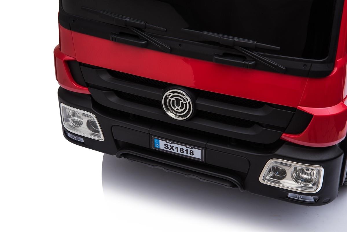 Masinuta electrica pentru copii de POMPIERI (1818) Rosu - Autokids.ro - poza 4
