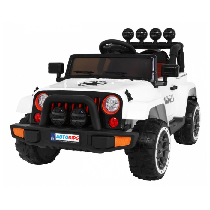 Masinuta electrica pentru copii FULL TIME 4WD (7588) 4x4, Alb - Autokids.ro - poza 1