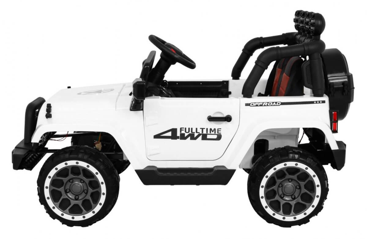 Masinuta electrica pentru copii FULL TIME 4WD (7588) 4x4, Alb - Autokids.ro - poza 4