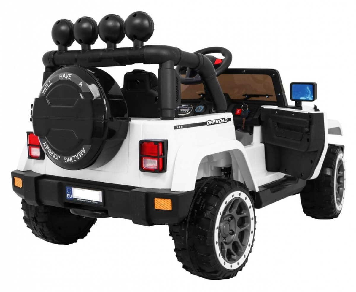 Masinuta electrica pentru copii FULL TIME 4WD (7588) 4x4, Alb - Autokids.ro - poza 5