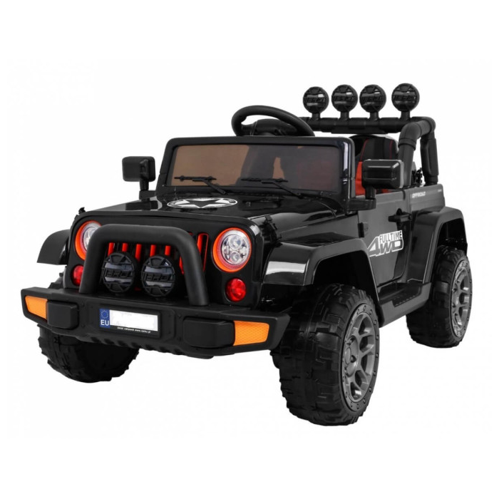Masinuta electrica pentru copii FULL TIME 4WD (7588) 4x4, Negru - Autokids.ro - poza 1
