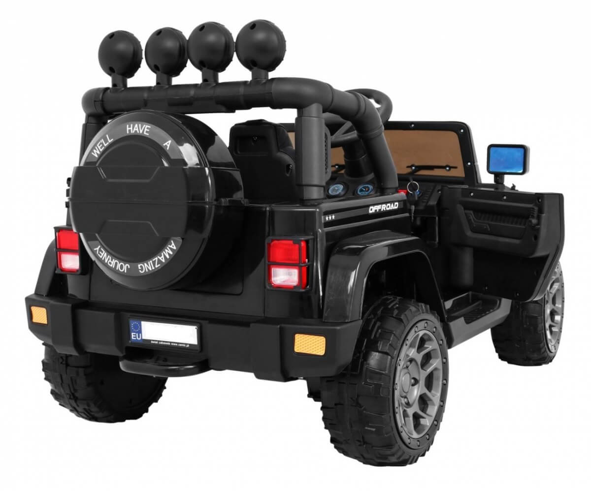 Masinuta electrica pentru copii FULL TIME 4WD (7588) 4x4, Negru - Autokids.ro - poza 3