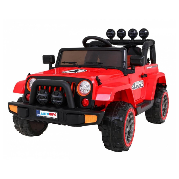Masinuta electrica pentru copii FULL TIME 4WD (7588) 4x4, Rosu - Autokids.ro - poza 1