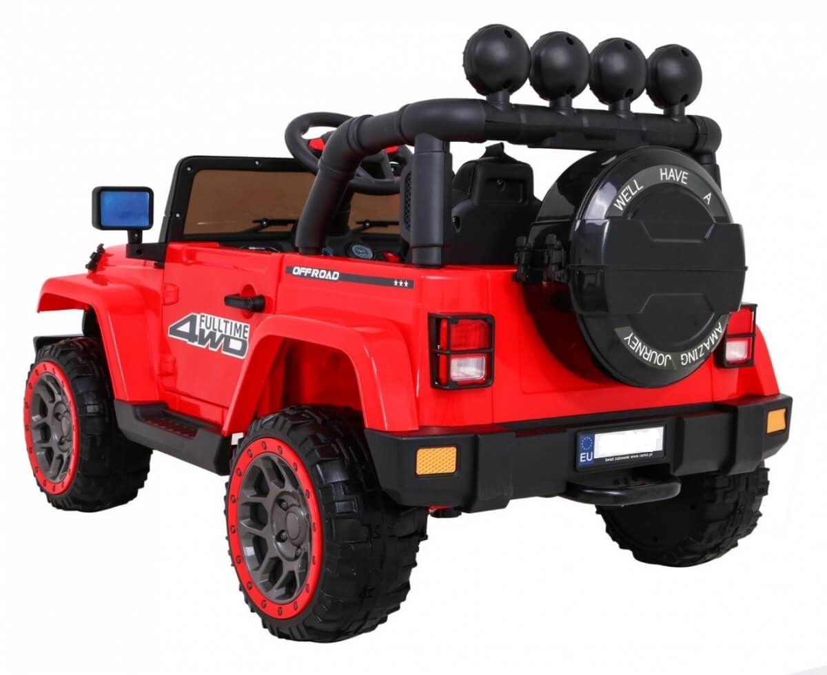 Masinuta electrica pentru copii FULL TIME 4WD (7588) 4x4, Rosu - Autokids.ro - poza 4